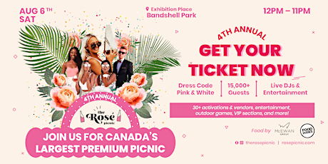 The Rosé Picnic 2022 | Canada's Largest Premium Festival + Picnic tickets