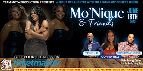 A NIGHT OF LAUGHTER WITH COMEDY QUEEN MONIQUE & FRIENDS (REGISTRATION ONLY) tickets