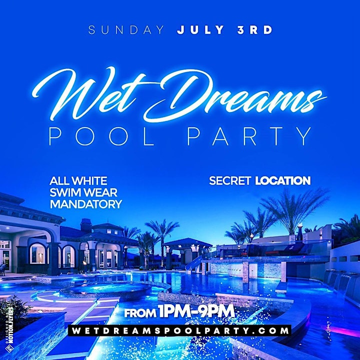 NYC TOP PROMOTERS PRESENT:  " WET DREAMS "  ALL WHITE BIKINI POOL PARTY image