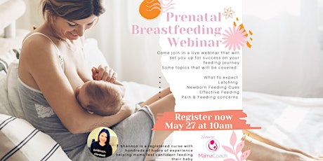 Prenatal Breastfeeding Webinar tickets