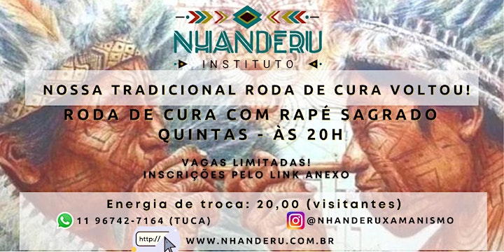 Imagem do evento RODA DE CURA COM RAPÉ SAGRADO