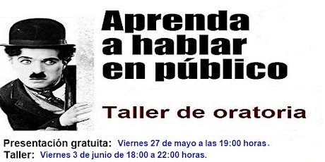 Presentación gratuita: TALLER DE ORATORIA bilhetes