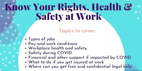 Know Your Rights, Health & Safety at Work primary image