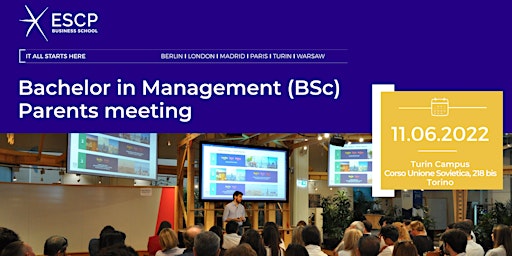 Parents Meeting in Turin - Bachelor in Management (BSc)