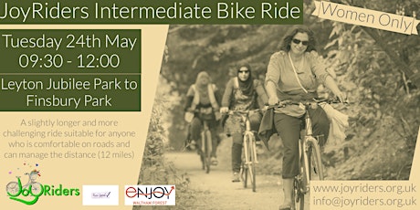 Intermediate Bike Ride from Jubilee Park to Finsbury Park tickets