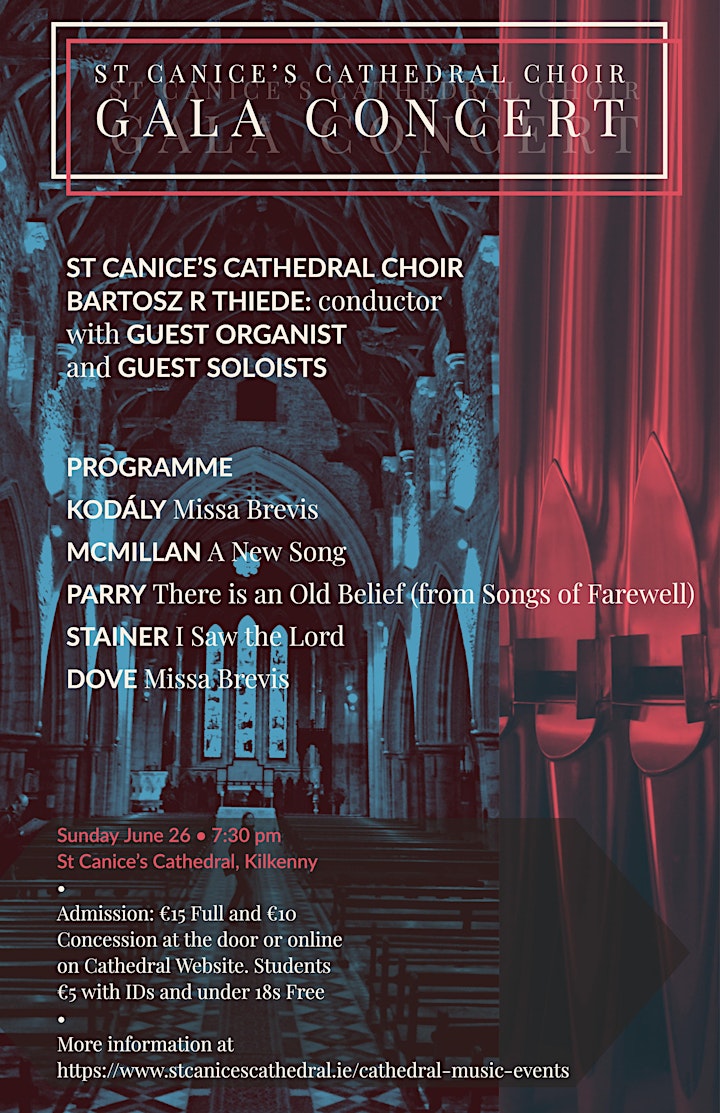 Gala Choral Concert: St Canice's Cathedral Choir image