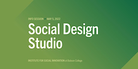 Imagem principal do evento Info Session: Social Design Studio - fall course