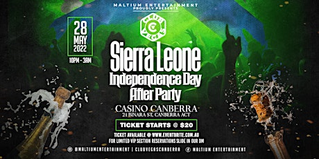 Sierra Leone Independence Day After Party tickets