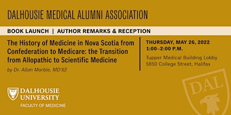 Book Launch: 'The History of Medicine in Nova Scotia 1867-1967' tickets