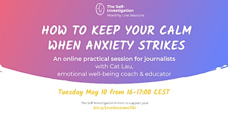 Primaire afbeelding van Monthly Live Sessions | How to keep your calm when anxiety strikes