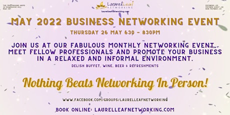 May 2022 Business Networking Event tickets