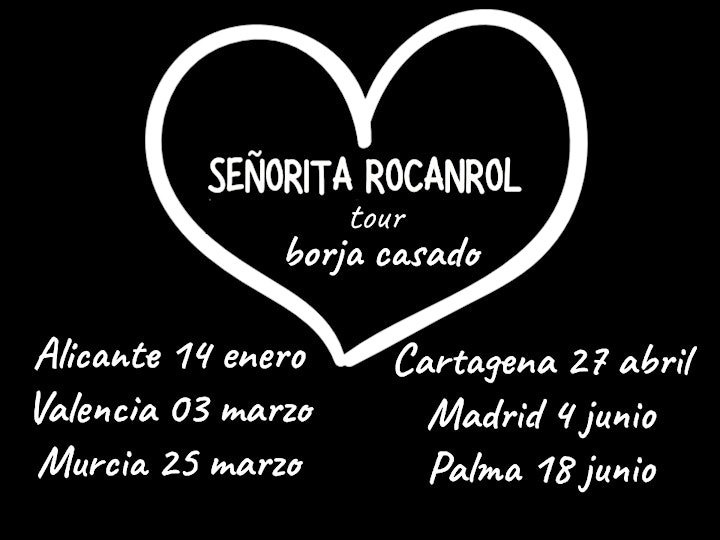 Imagen de Borja Casado en directo en Madrid: Tour Señorita Rocanrol.