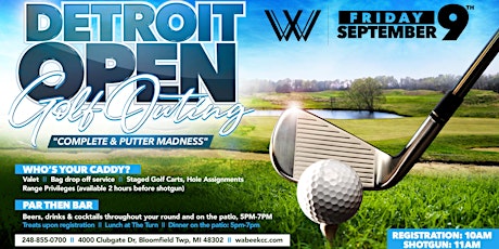 The DETROIT OPEN: Golf Outing tickets