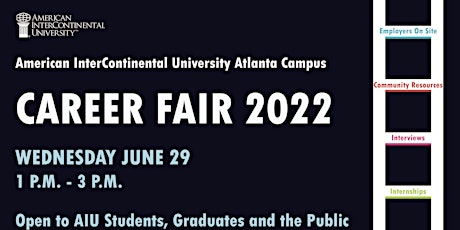 American InterContinental University Atlanta Campus 2022 Career Fair tickets