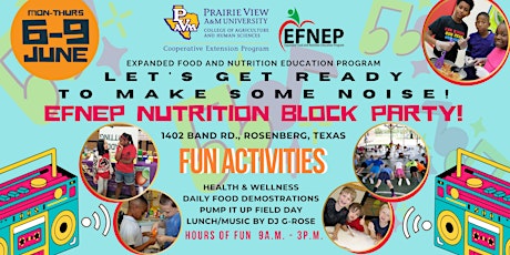 EFNEP Nutrition Block Party tickets