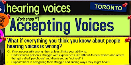 Hearing Voices | Workshop #1: ACCEPTING VOICES tickets