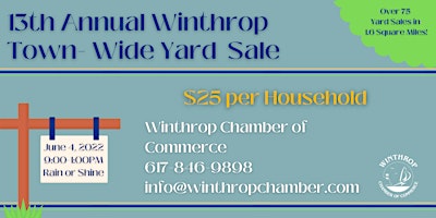 13th Annual Winthrop Town Wide Yard Sale