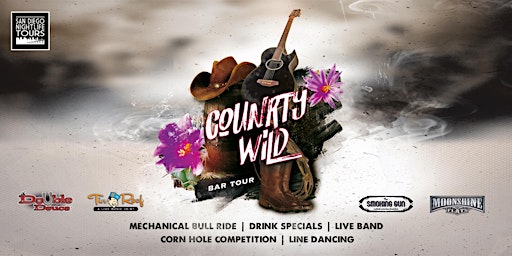 "Country WILD!" Bar Tour (4 bars included)