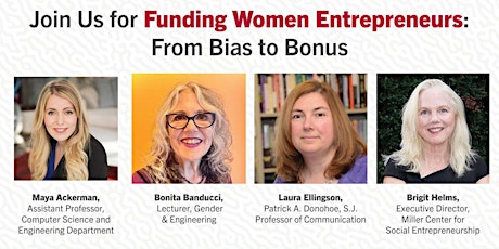 Funding Women Entrepreneurs:  From Bias to Bonus - Livestream primary image