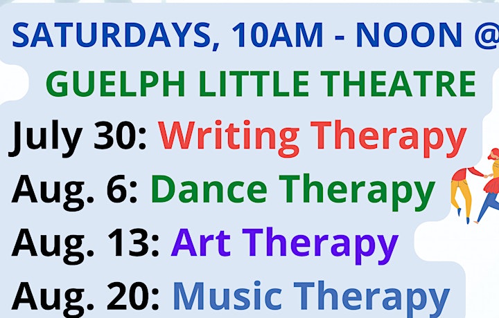 Healing Thru The Arts Workshop Series: Writing, Dance, Art & Music Therapy! image