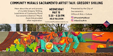 Community Murals Sacramento Artist Talk: Gregory Shilling tickets