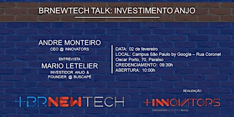 Imagem principal do evento [BRNewTech Talk] Investimento Anjo