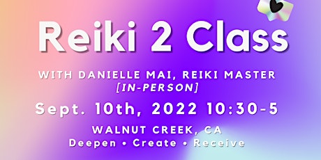 Reiki Level 2 Class: share remotely, practice professionally, use symbols tickets