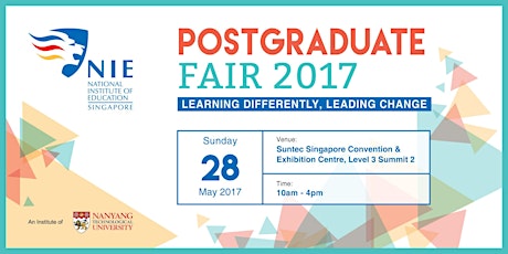 NIE Postgraduate Fair 2017: Learning Differently, Leading Change primary image