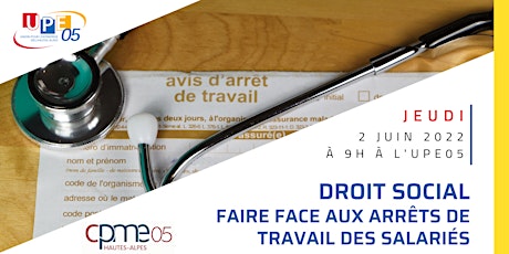 Image principale de UP' Formation |Droit Social  : Faire face aux arrêts de travail