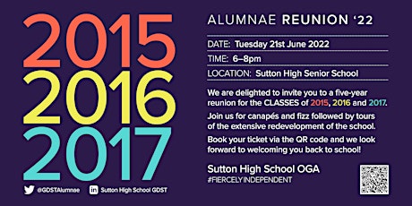 Sutton High School Alumnae Event | Summer 2022 tickets
