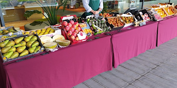 Mercadillo de frutas y verduras en Torre Chamartín