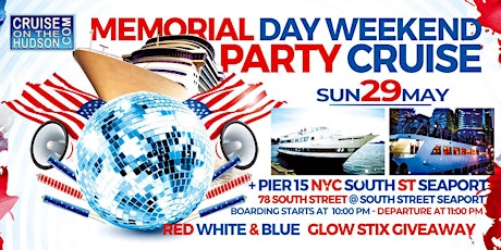 Serenity Yacht NYC Memorial Day Weekend Party Cruise NYC 2022 primary image