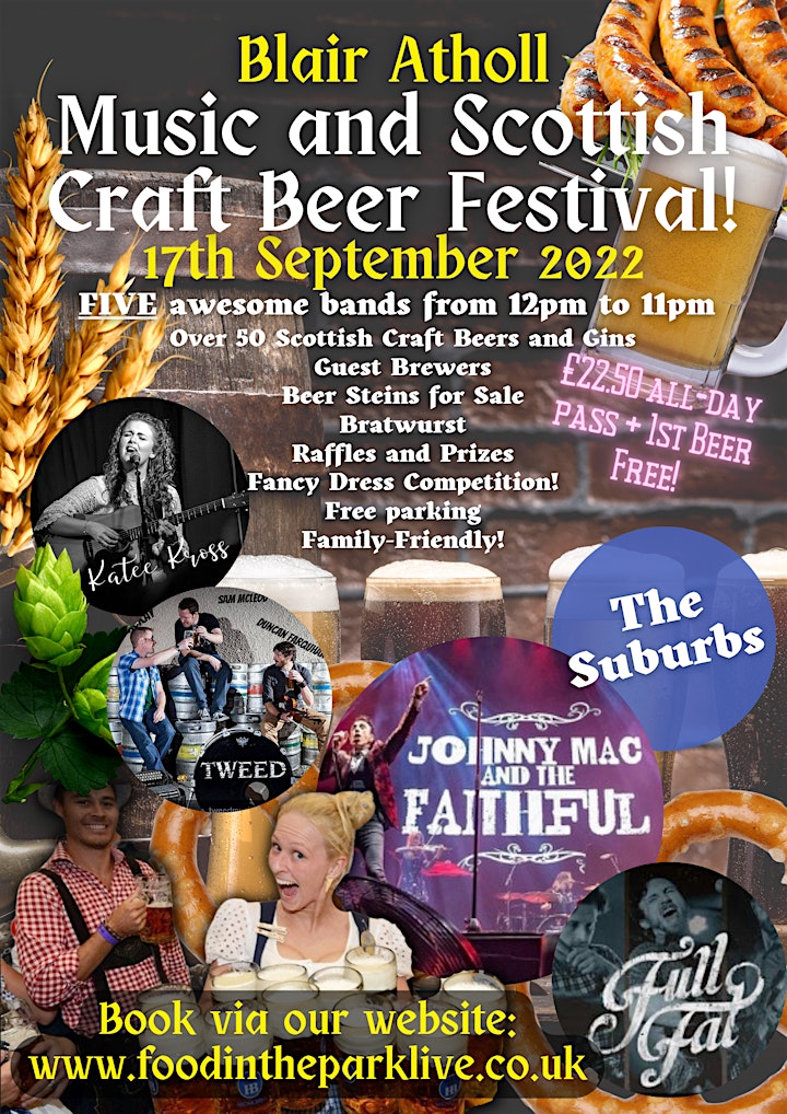 Blair Atholl Music & Scottish Craft Beer Festival  17th Sep 22 image