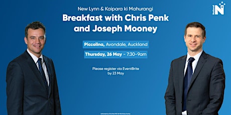 Business breakfast with National Party MPs, Chris Penk and Joseph Mooney tickets