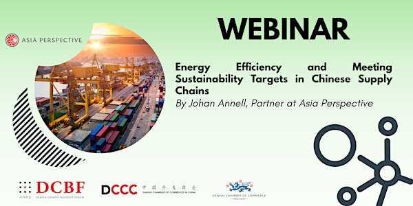 WEBINAR: Energy Efficiency and Sustainability in Chinese Supply Chains