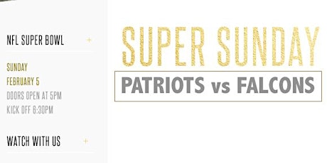 SUPER SUNDAY FOOTBALL GAME DAY!  primary image