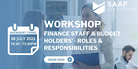 Free Workshop: Finance Staff & Budget Holders' - Roles & Responsibilities tickets