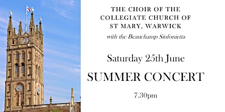 Summer Concert - The Choir of St Mary's, Warwick tickets