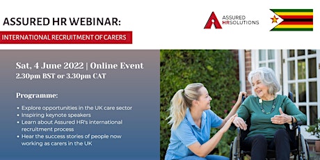 Assured HR Webinar - International Recruitment of Carers in the UK ingressos