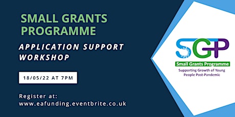 Small Grants Programme - Application support workshop tickets