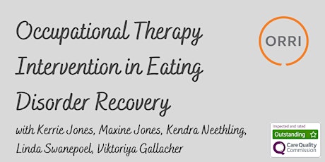 Occupational Therapy Intervention in Eating Disorder Treatment tickets