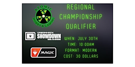Atomic Hobby Shop: Magic Regional Championship Qualifier tickets