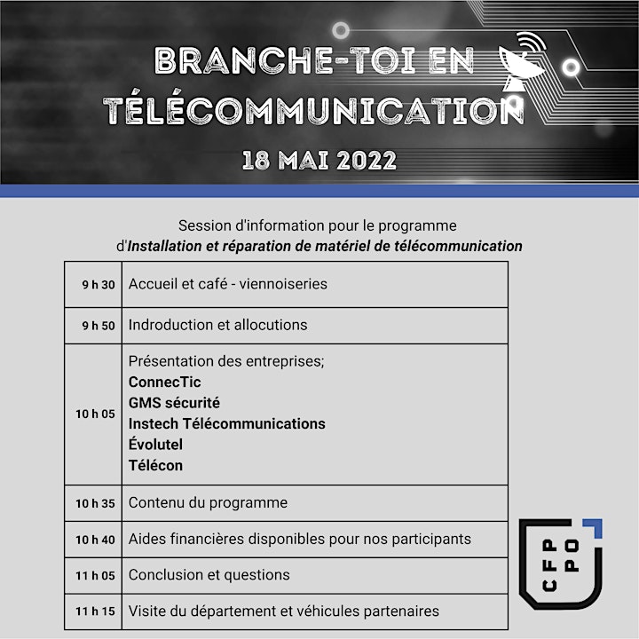 Image de Branche toi en Télécommunication - Session d'information