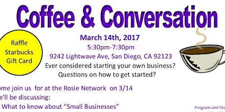 Coffee & Conversation: Small Business/Entrepreneurship 
