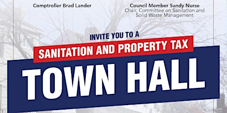Sanitation and Property Tax Town Hall Virtual via Zoom tickets