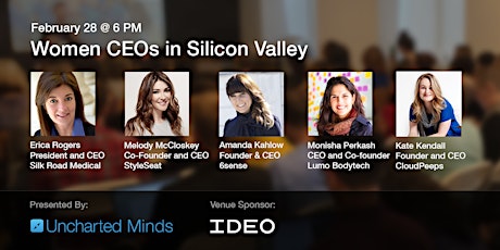 Women CEOs in Silicon Valley Panel: Silk Road Medical, StyleSeat, 6Sense, more primary image