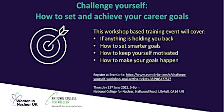Challenge Yourself Workshop - Goal Setting tickets