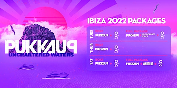 Pukka Up Tuesdays Boat Party -  Ibiza 2022