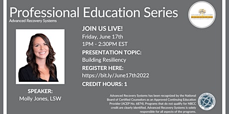 Professional Education Series: Building Resiliency tickets