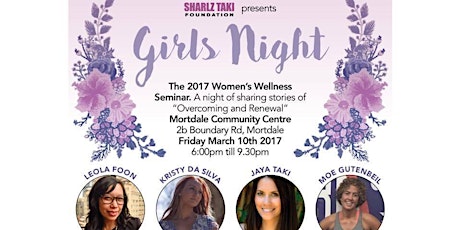 The Sharlz Taki Foundation "Women's Wellness Seminar 2017" primary image